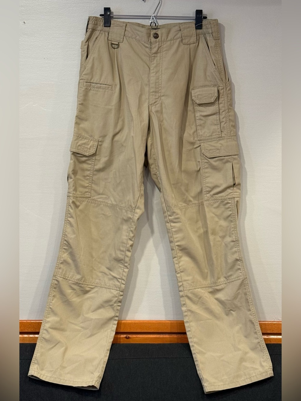 5.11 Tactical Men's Cargo Pants Tan Beige Utility Work Pants Ripstop Size 32